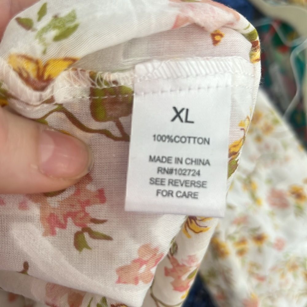Hester and Orchard Women’s XL Hester & Orchard Floral Longsleeve Blouse - Picture 2 of 6